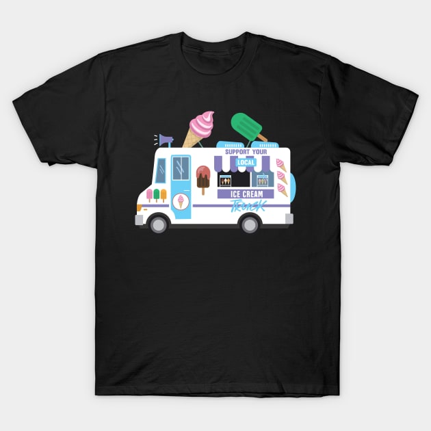 Ice Cream Truck T-Shirt by TheBestHumorApparel